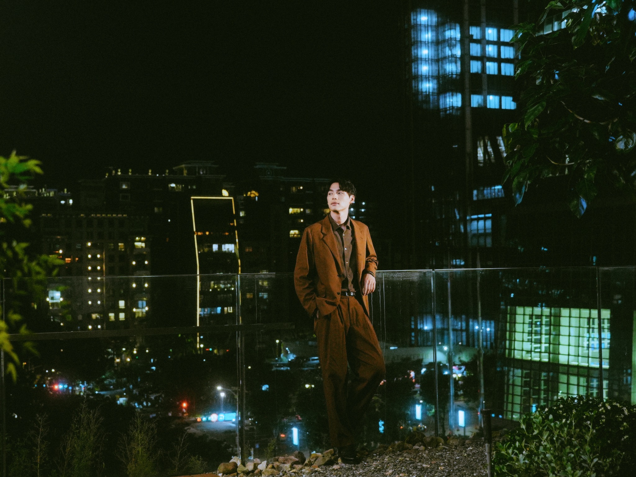 福士蒼汰と台北の夜景